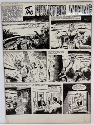 Lot 87 - José Ortiz - The Phantom Viking, Lion and Champion, Title Page (6 May 1967)