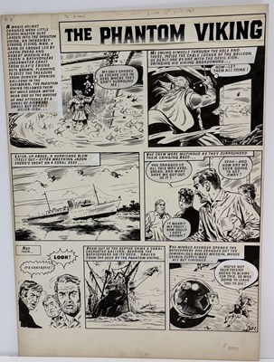 Lot 88 - José Ortiz - The Phantom Viking, Lion and Champion, Title Page (15 July 1967)