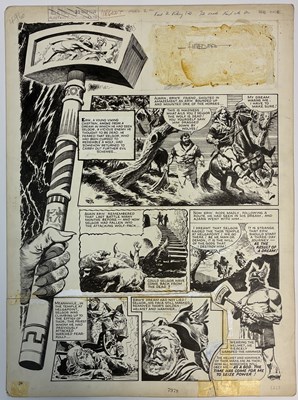 Lot 91 - Don Lawrence - Karl the Viking: The False God, Opening Page (1961)