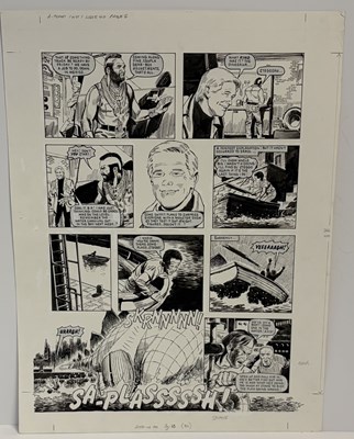 Lot 92 - Arthur Ranson - The A-Team, Look-In, Week 40, Instalment 1, Page 2 (1987)