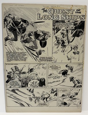 Lot 94 - Don Lawrence - Karl the Viking: The Quest of the Long Ships, Title Page (1964)