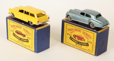 Lot 82 - Matchbox Regular Wheels 31a Ford Customline Station Wagon & 44a Rolls Royce Silver Cloud.