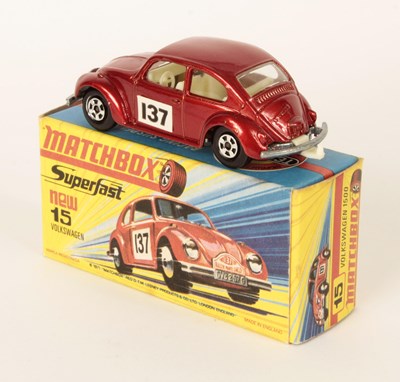 Lot 263 - Matchbox Superfast 15a Volkswagen Beetle Rally Car.