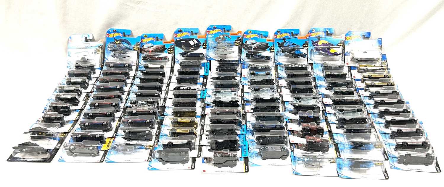 Lot 4 - Mattel Hot Wheels Batman vehicles x 100 MISP