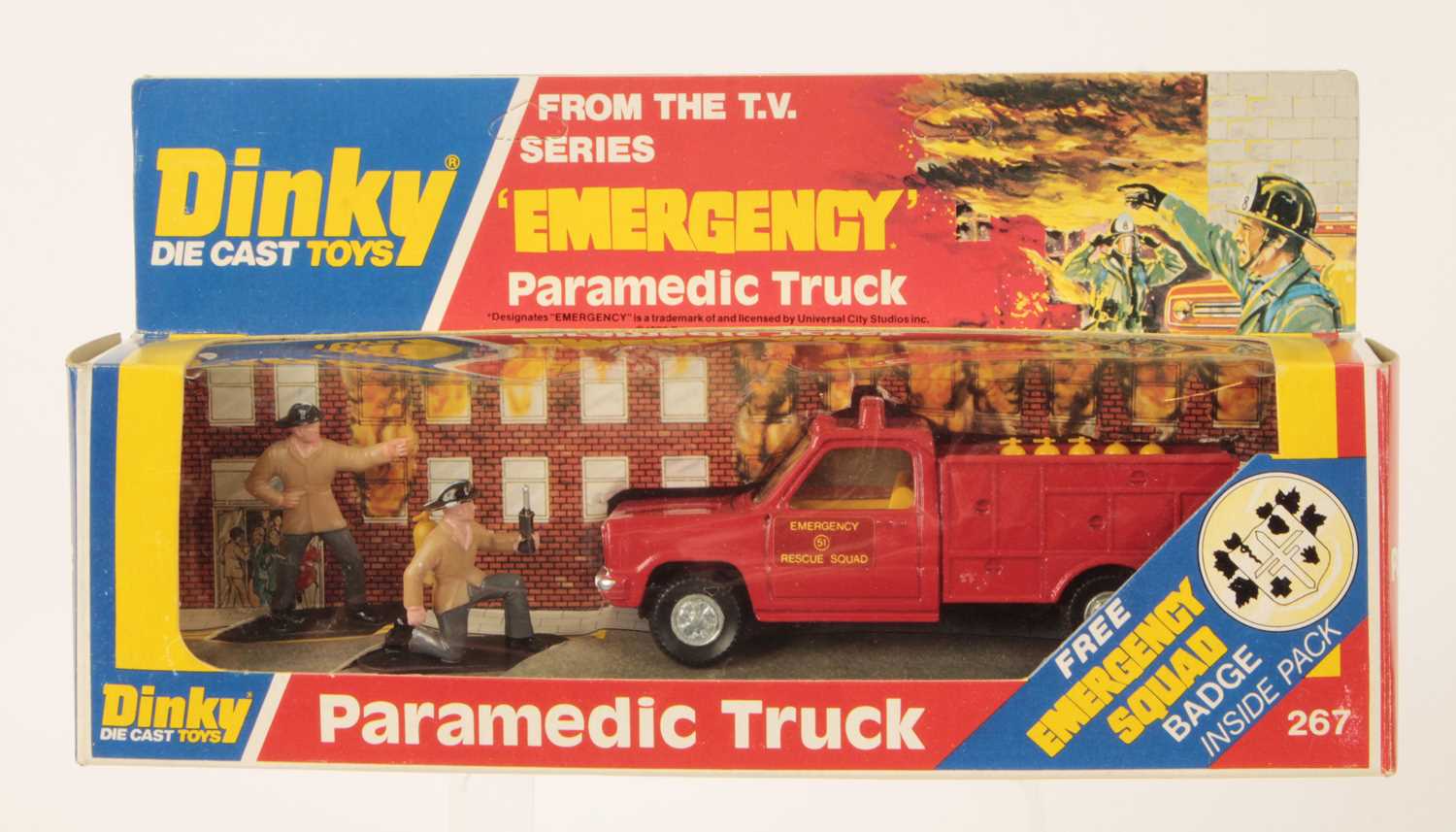 Lot 658 - Dinky Toys 267 Emergency Rescue Squad Paramedic Truck - From the US TV Series "Emergency"