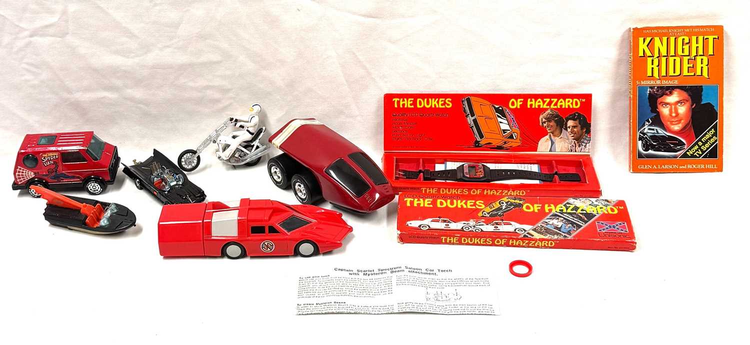 Lot 70 - Selection of vintage Corgi Die-cast vehicles, Dukes of Hazzard Watch and other items