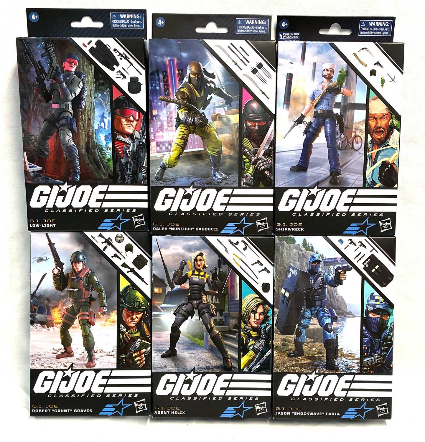 Lot 2 - Hasbro GI Joe Classified Series 6" figures x 6 MISP