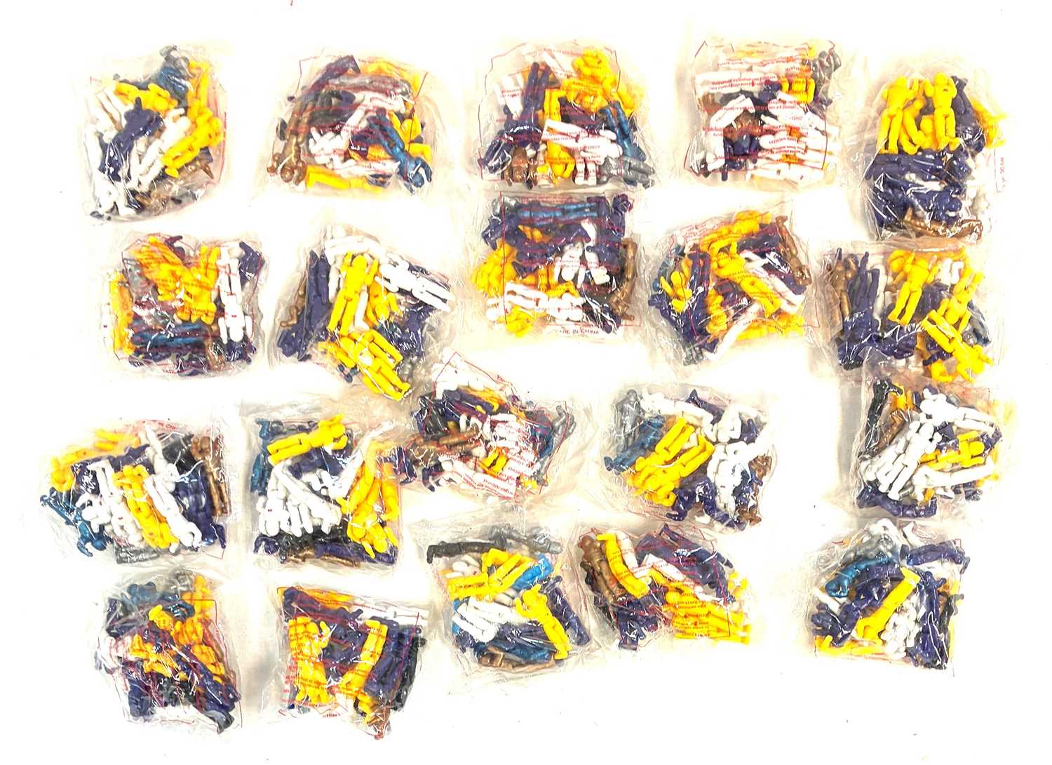 Lot 27 - Bluebird vintage Manta Force figure factory Over Stock packs x 20 MISP