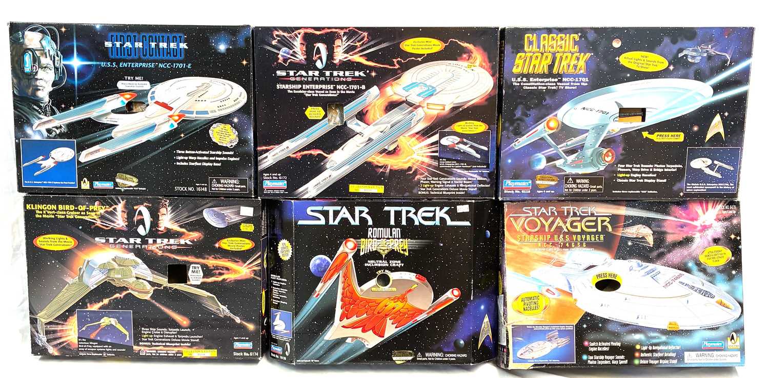 Lot 49 - Playmates Star Trek Spacecraft x 6 all boxed