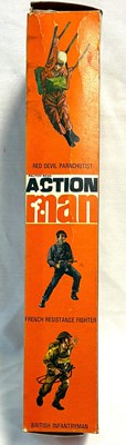 Lot 70 - Palitoy vintage Action Man Action Soldier (1970) Flock Head brown Hair MIB