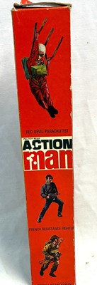Lot 72 - Palitoy vintage Action Man Action Soldier (1970) Flock Head brown Hair MIB