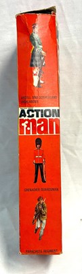 Lot 72 - Palitoy vintage Action Man Action Soldier (1970) Flock Head brown Hair MIB