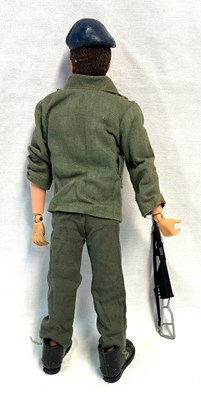 Lot 73 - Palitoy vintage Action Man Action Soldier (1970) Flock Head brown Hair Orange box MIB