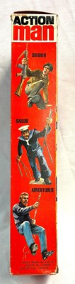 Lot 78 - Palitoy vintage Action Man Soldier (1973) Flock Head brown Hair, Gripping Hands MIB
