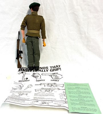 Lot 78 - Palitoy vintage Action Man Soldier (1973) Flock Head brown Hair, Gripping Hands MIB