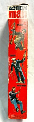 Lot 79 - Palitoy vintage Action Man Soldier (1975) Flock Head blonde Hair, Gripping Hands MIB